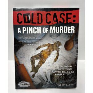 ThinkFun Cold Case A Pinch of Murder Mystery Game Evidence Puzzle Investigation